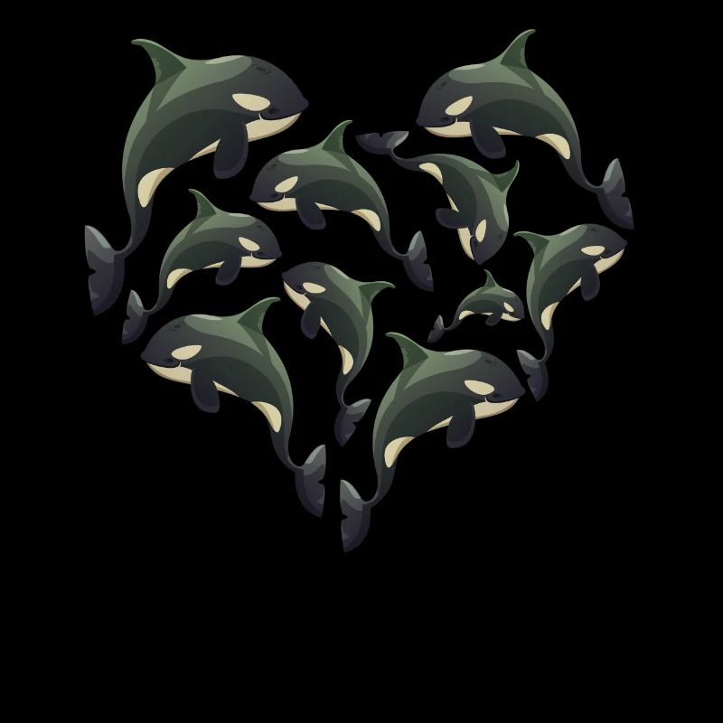 Herz Wal Orca Schwertwal