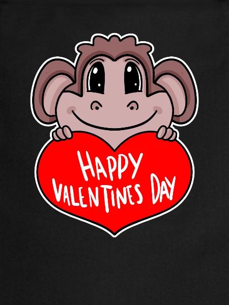 Valentine's Day Heart Monkey