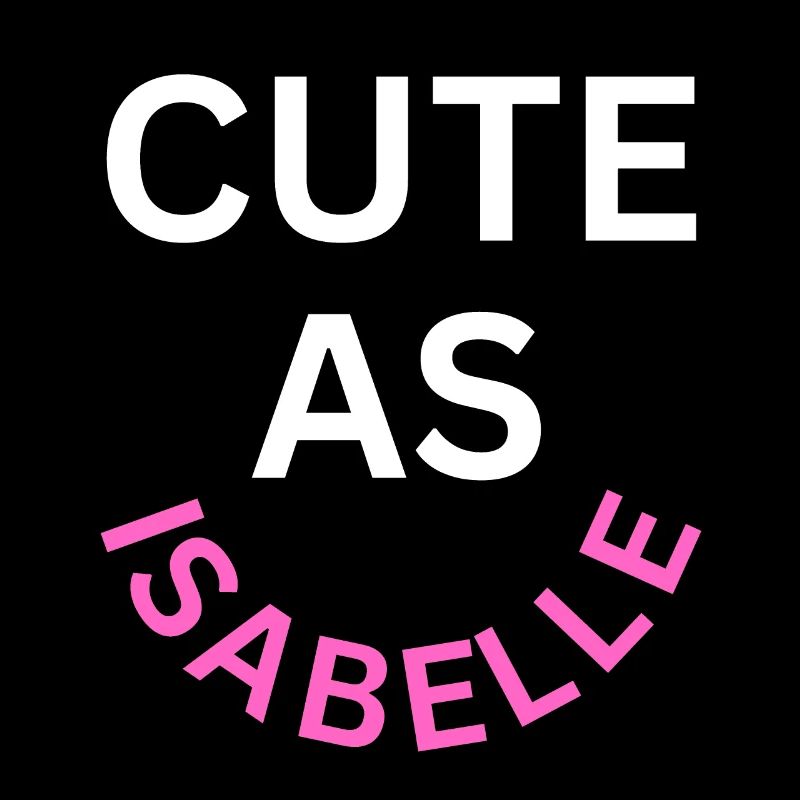 Cute as Isabelle Name