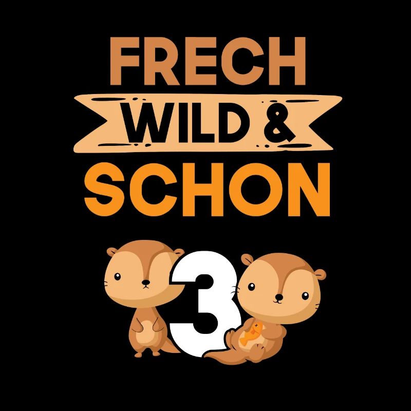 3 Jahre Geburtstag Junge Mädchen Otter