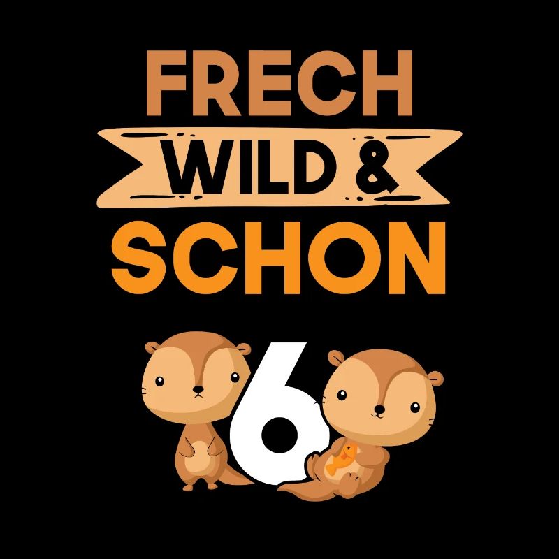 6 Jahre Geburtstag Junge Mädchen Otter