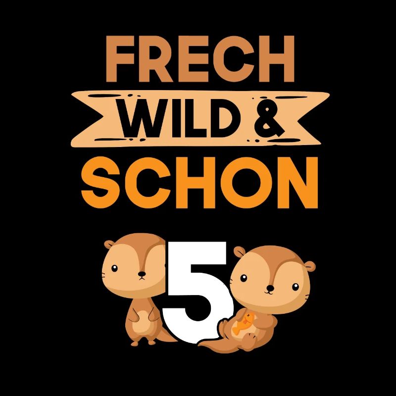 5 Jahre Geburtstag Junge Mädchen Otter