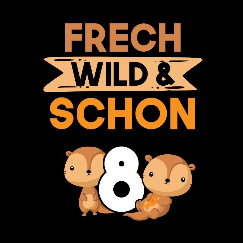 8 Jahre Geburtstag Junge Mädchen Otter