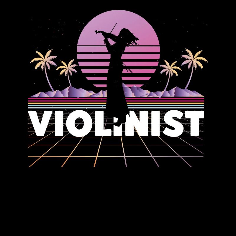 Violin Violinist Retro 80s 90s