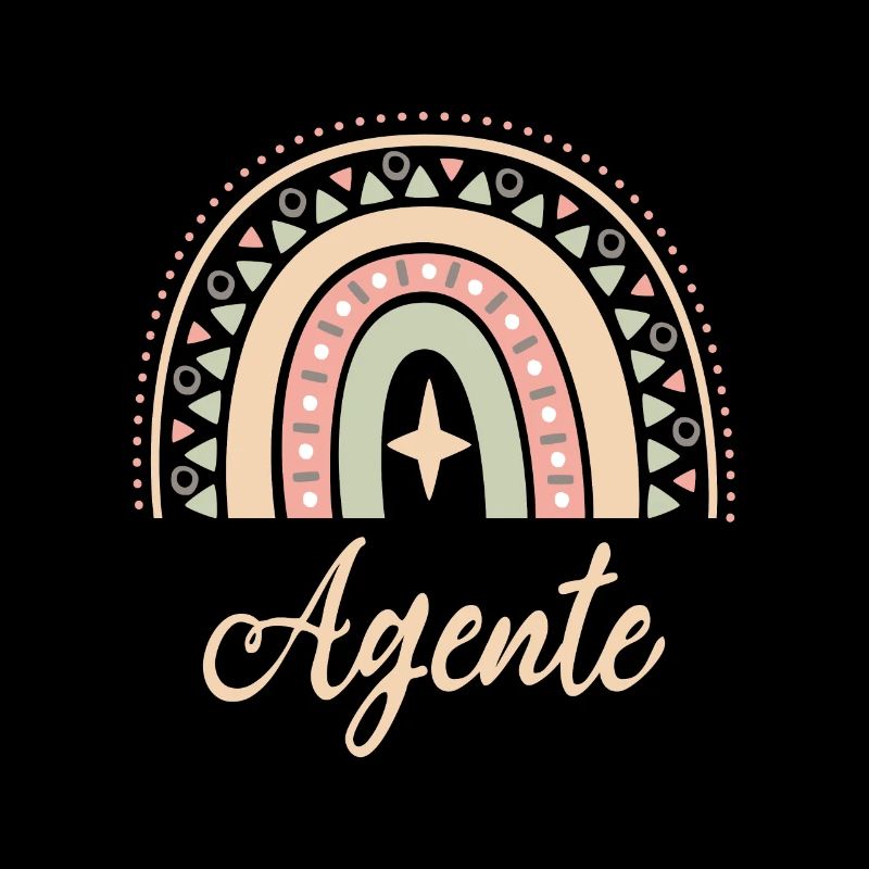 Cadeau Agente. Boho Rainbow agente. Rainbow boho.
