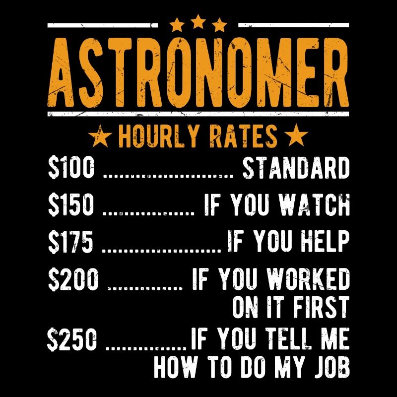 Astronomer hourly wage