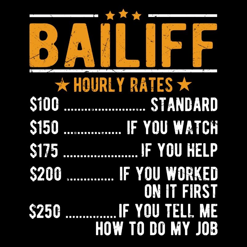 Bailiff Hourly wage