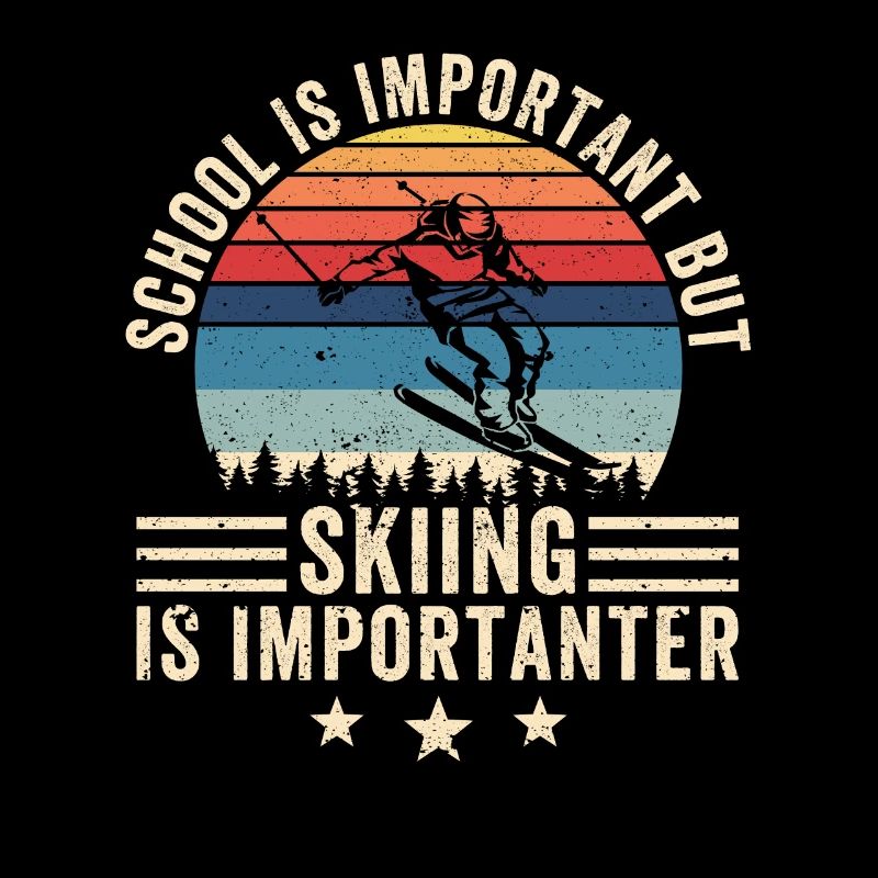 L’école est importante, mais le ski est plus important