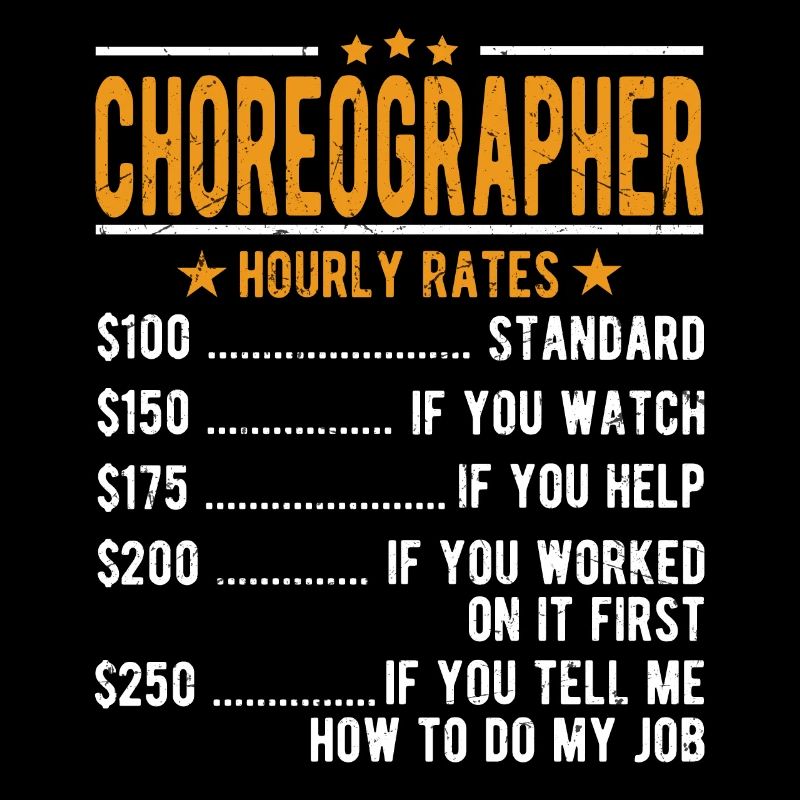 Choreographer hourly wage