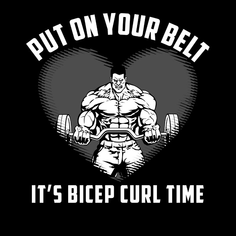 Put On Your Belt. It's Bicep Curl Time