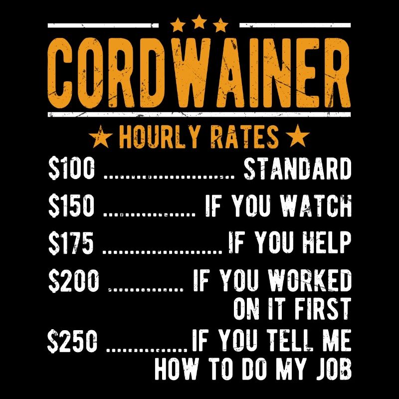 Cordwain hourly wage
