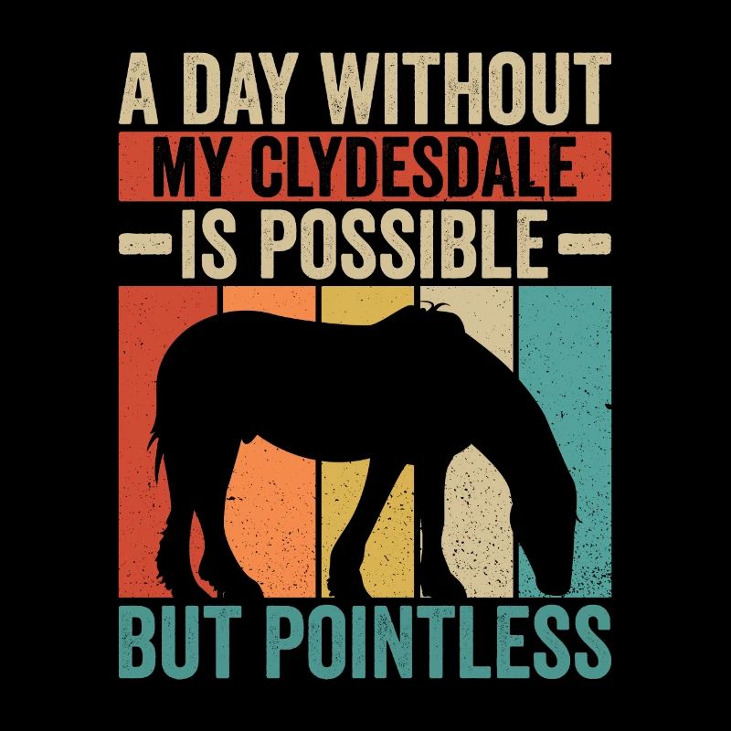 Clydesdale Reiter Schottisches Pferd