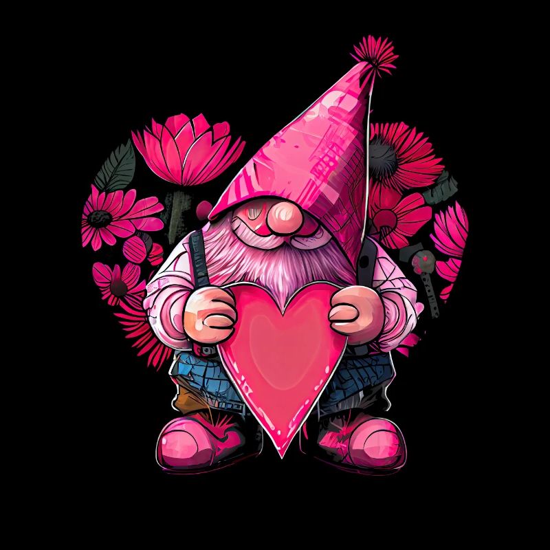 Joyeuse Saint-Valentin Gnome avec cœur drôle