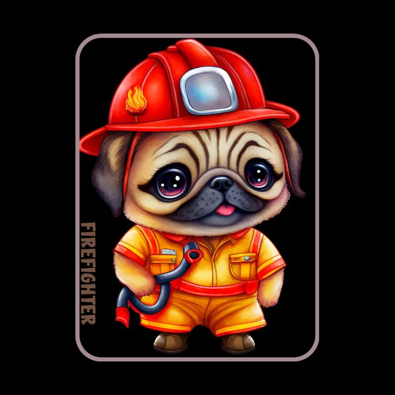 Firefighter, pug lover