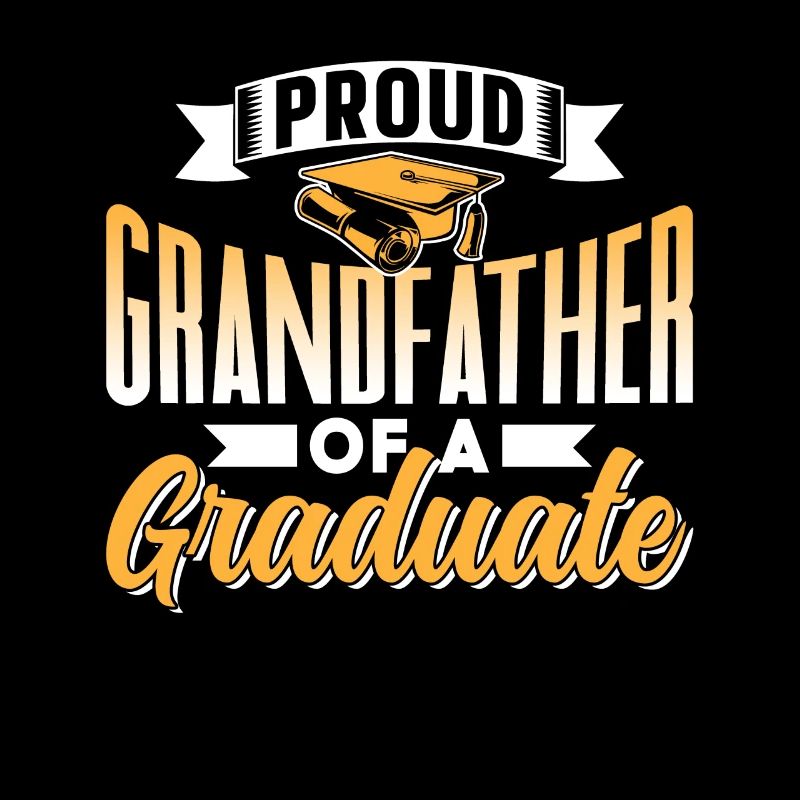Stolzer Großvater Eines Absolventen Absolvent