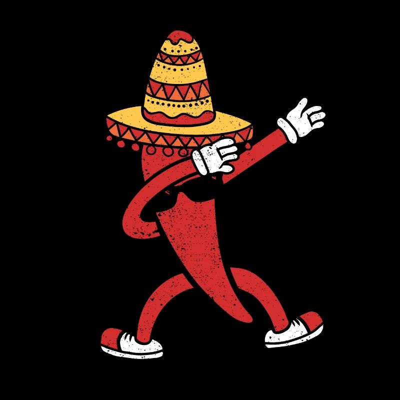 Chili Dabbing Pepper Mexican Hot Jalapeno Dab Danc
