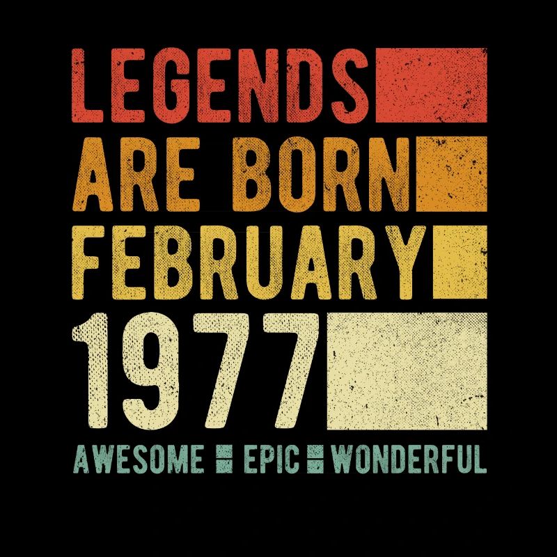 Geburtstag Februar 1977