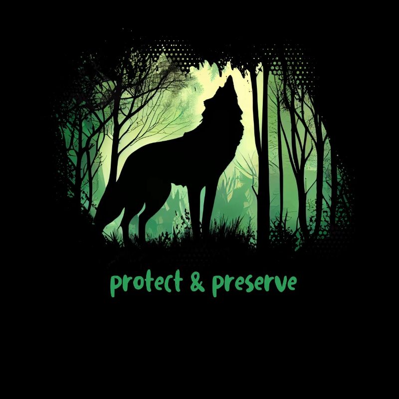Wölfe Silhouette Naturschutz Tierschutz Wolf