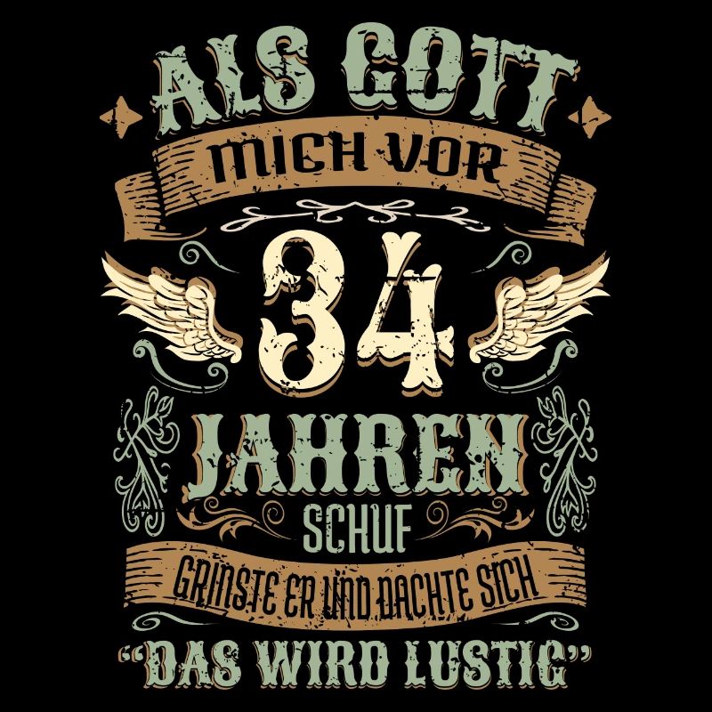 34 Geburtstag Geschenk Jahre Geburtstagsgeschenk