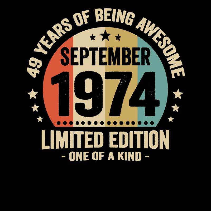 September 1974 49 Jahre Jubiläumsgeschenk