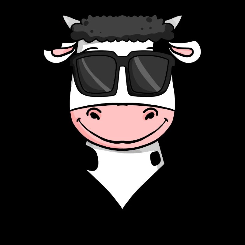 Kuh mit Sonnenbrille