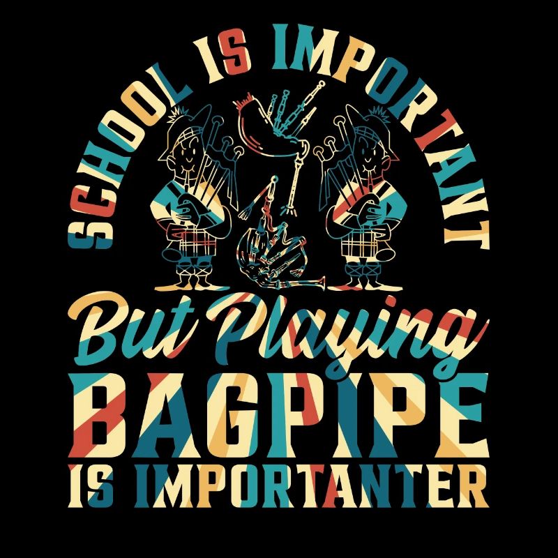 Bagpipe Player School Boy - Back To School Bagpipe