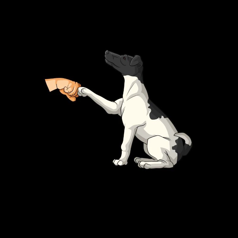 Glatthaar Foxterrier Hund