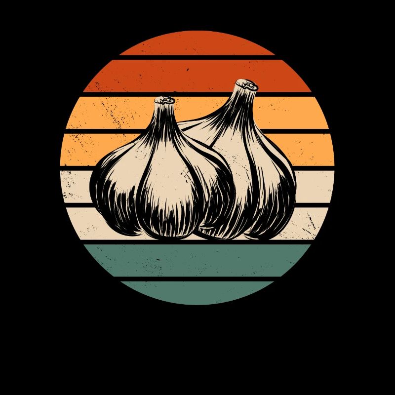 Retro Knoblauch Design