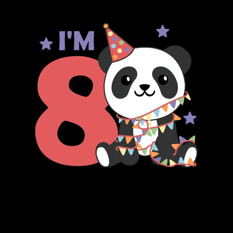 Panda for eighth birthday for children 8 years old