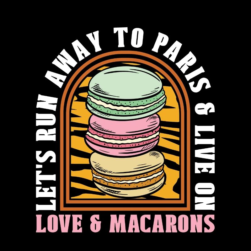 Macaron Let's Run Away To Paris Snacking Macaroon