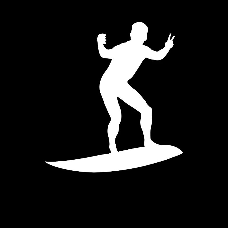 Silhouette de surfeur