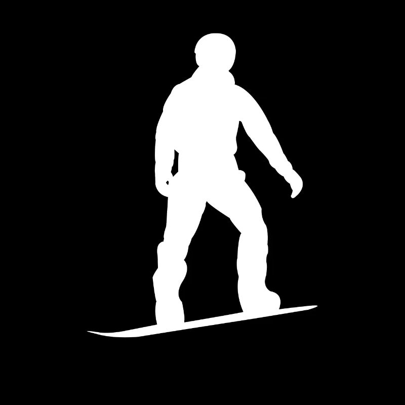 Silhouette de snowboard