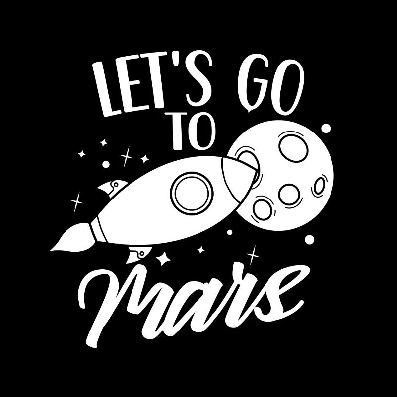 Allons à Mars Space Planet Astronaut