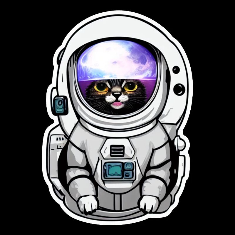 chat astronaute dans l espace