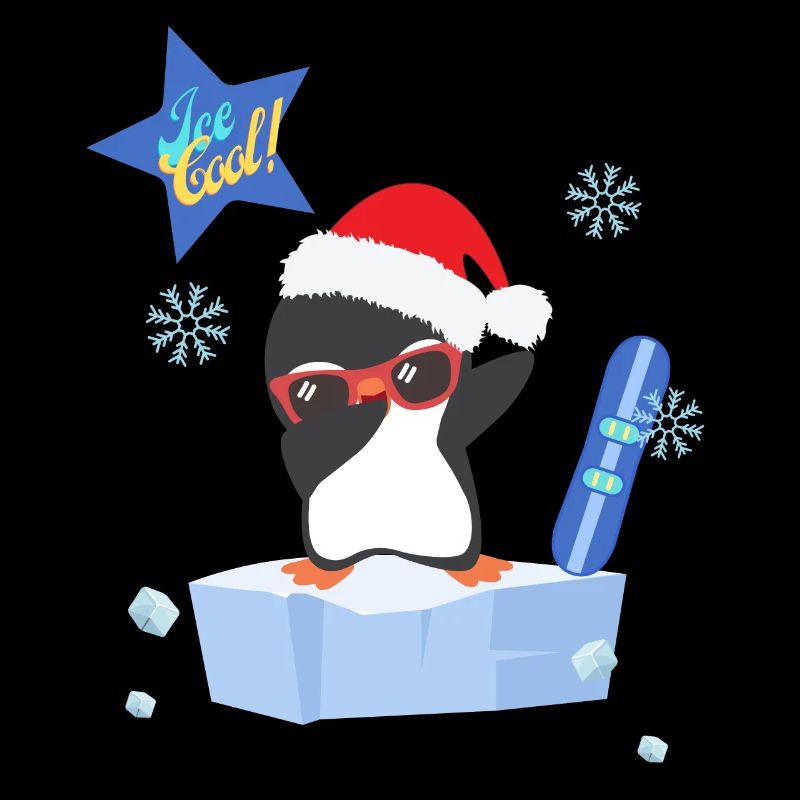 Ice cool, Dab pingouin et snow, pingouin rigolo.