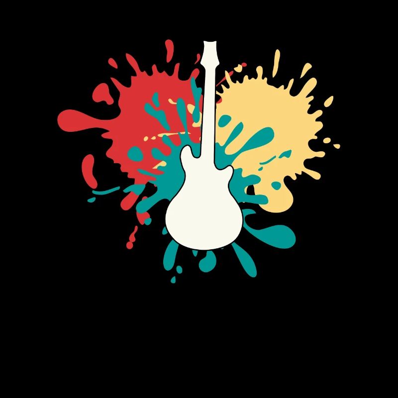 Silhouette de guitare rock