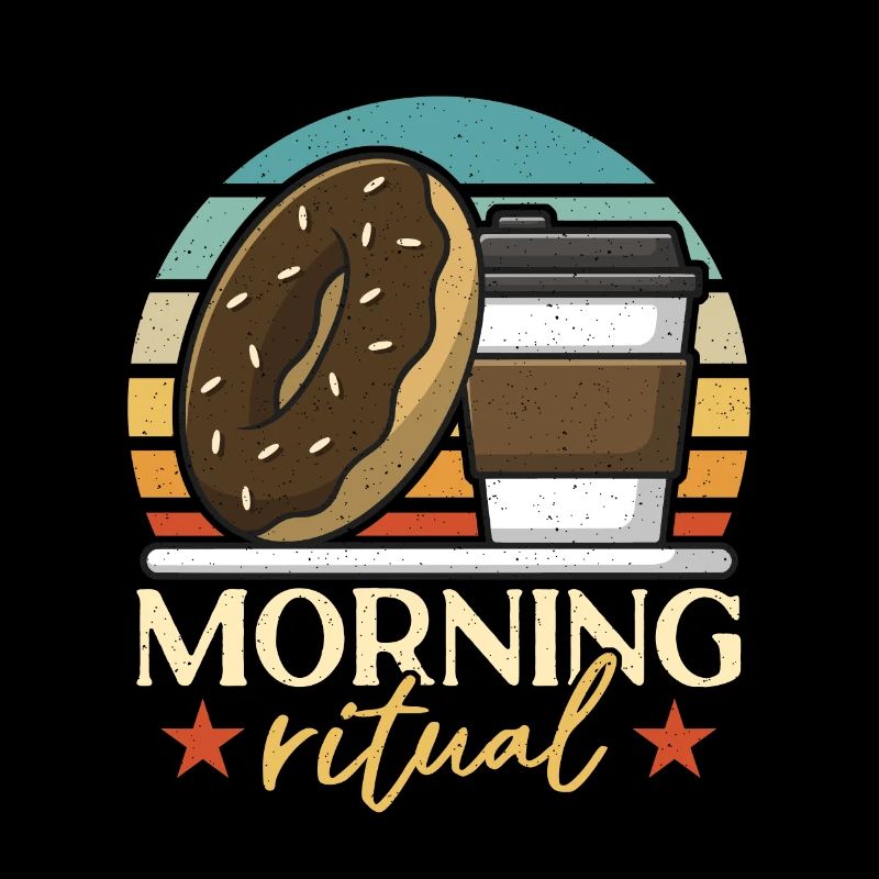 Coffee & Doughnuts Morning Ritual Coffee Doughnut