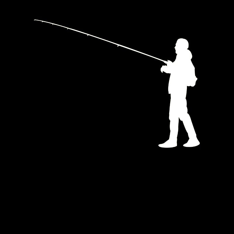 Silhouette de pêcheur