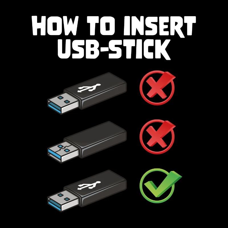 How To Insert USB Stick Funny Programmer Meme
