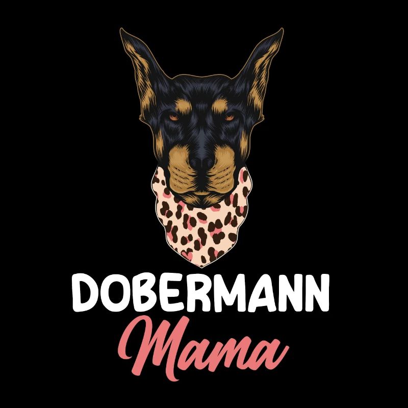 Chien Doberman Mama