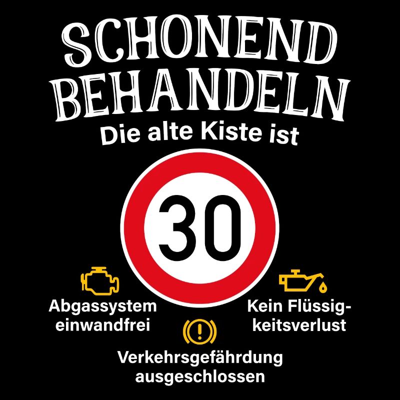 30. Geburtstag Schonend Behandeln Alte Kiste 30