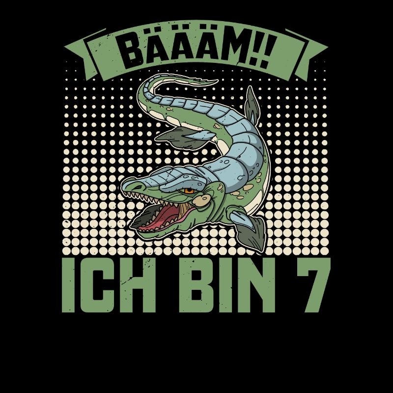 Urzeit Dinosaurier Reptilien Mosasaurus Spruch