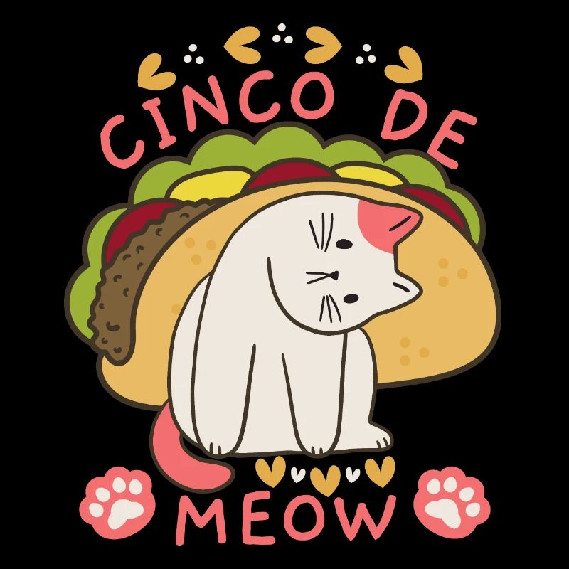 Cinco-de-Mayo, Mexiko, lustige Katze, Spruch