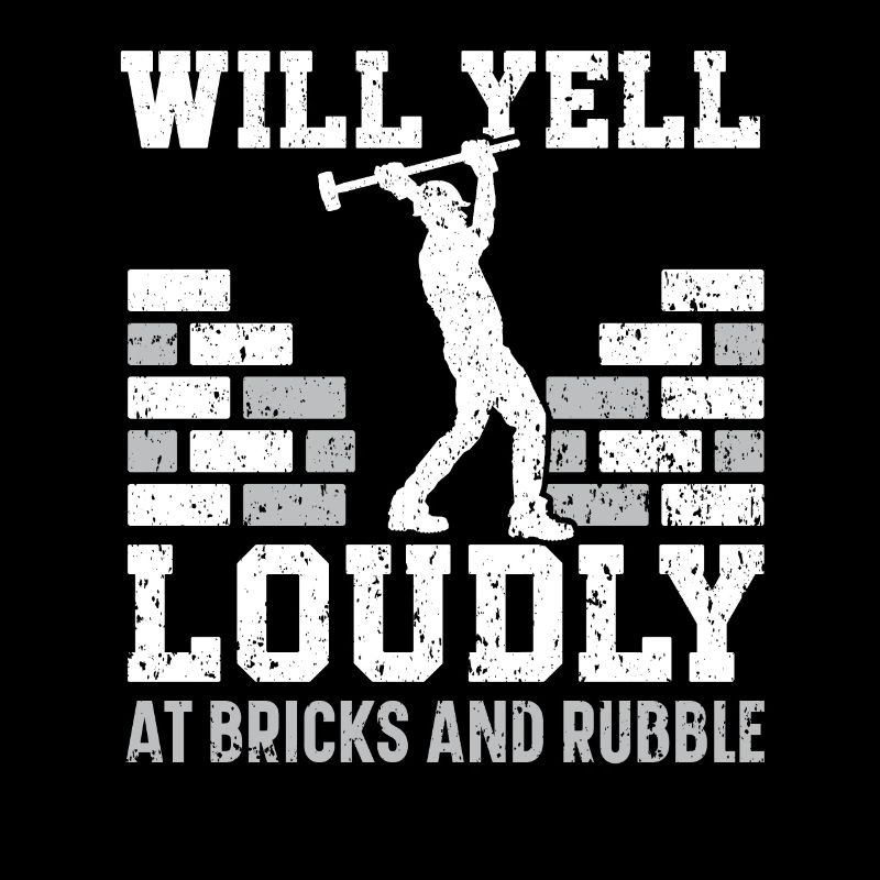 Will scream loudly on brick and rubble demolition
