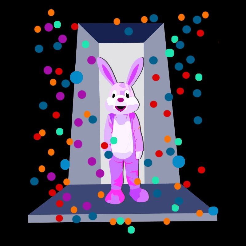 Fête Pink Bunny Hase