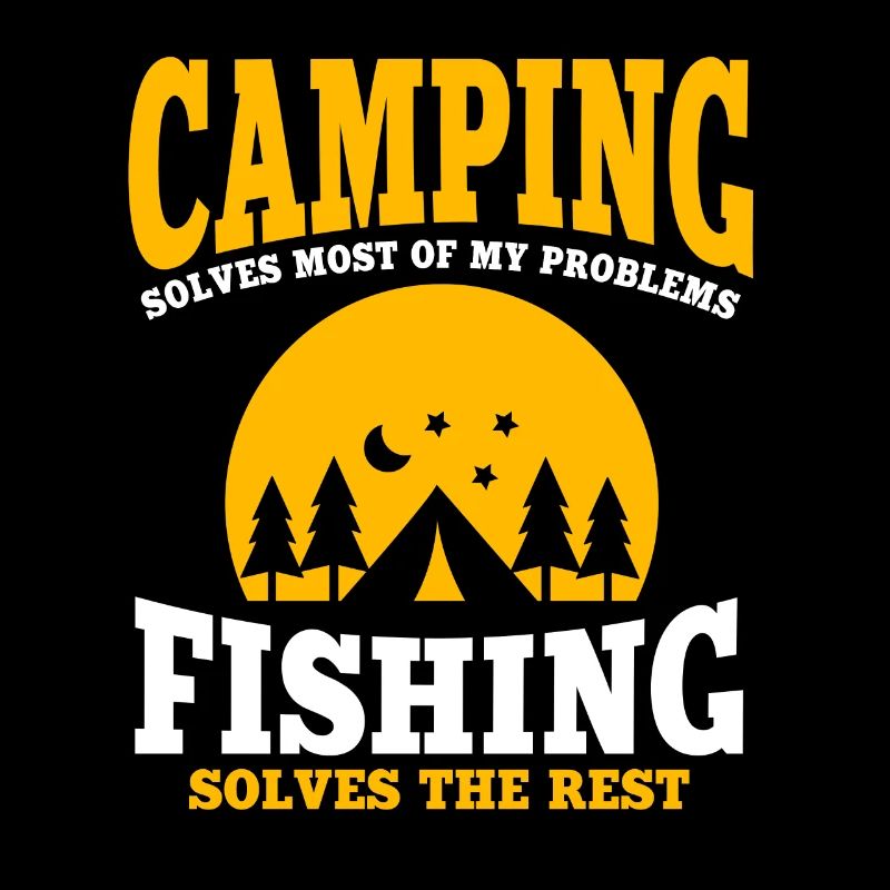 Lustiges Camping Und Angeln