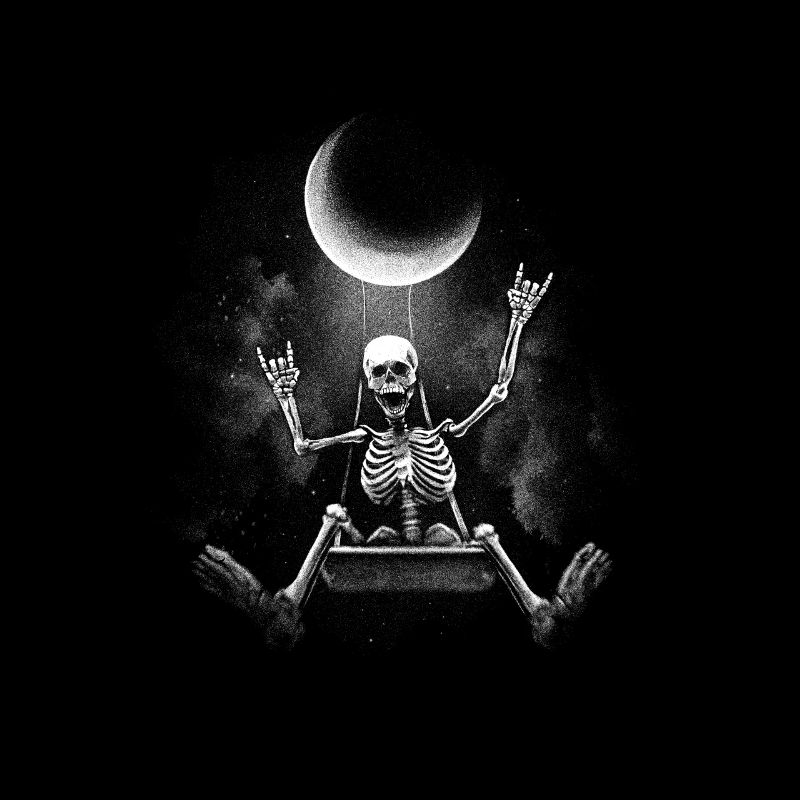 Oscillating lunar rock skeleton