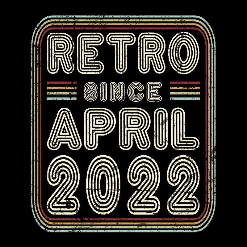 Birthday April 2022 Retro Gift
