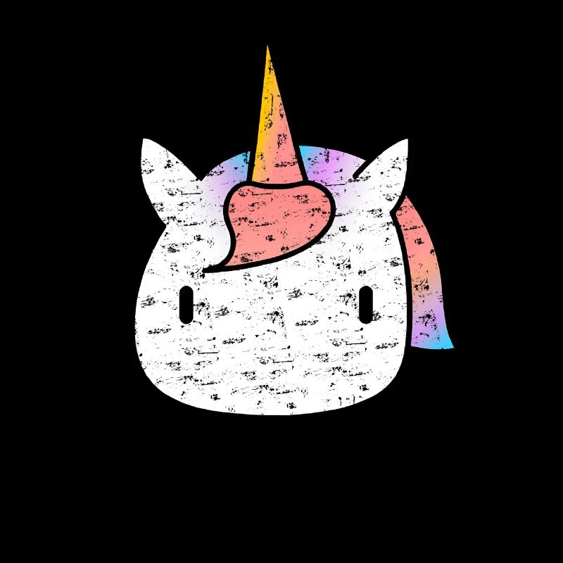 Einhorn Einhornkopf Regenbogen Minimalistisch