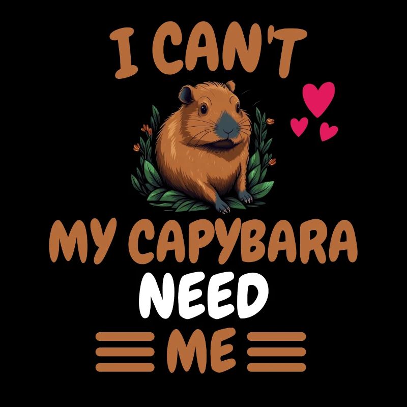 Ich kann nicht Wasserschwein Geschenk Capybara
